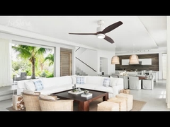 Quạt trần LED điều khiển từ xa với 3 cánh gỗ hiện đại cho phòng ngủ