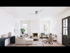 Quạt trần LED 2 trong 1, cánh nhựa 48 inch, động cơ êm ái, lý tưởng cho phòng ngủ & phòng khách