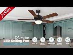 Quạt trần 52 inch cổ điển có đèn và động cơ DC