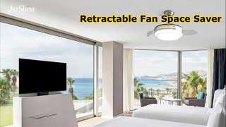 Đèn LED quạt trần có thể thu vào 36 inch