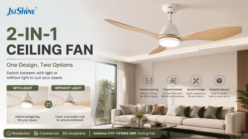 Tin tức công ty mới nhất về Fan trần 2 trong 1: Giải pháp chiếu sáng linh hoạt cho các ngôi nhà và dự án thương mại hiện đại
