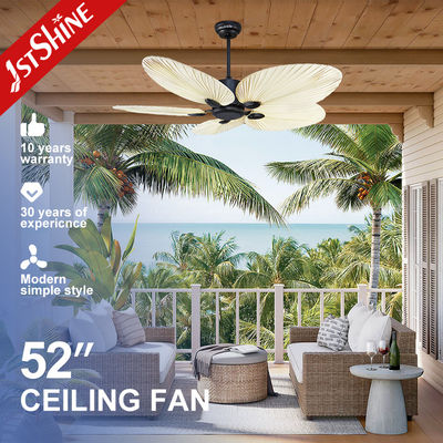 Mua Firstshine Quạt trần 52 Inch / OEM Motor yên tĩnh điều khiển từ xa 5 Blades Palm Không có ánh sáng sản xuất trực tuyến