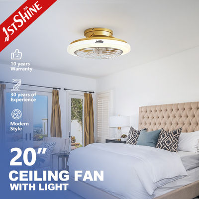 Mua Quạt trần vàng thấp 20 inch 1stshine với đèn LED và công tắc điều khiển từ xa sản xuất trực tuyến
