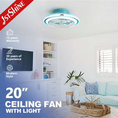 Mua Quạt trần lưu lượng gió lớn màu xanh gia dụng 110-220V với đèn LED 1stshine OEM và vật liệu cánh quạt sản xuất trực tuyến