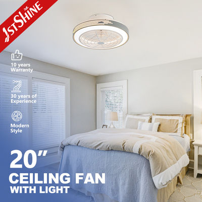 Mua Quạt trần cấu hình thấp 20 inch Quạt trần gắn phẳng có điều khiển từ xa ánh sáng sản xuất trực tuyến