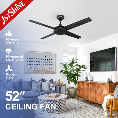 Mua Quạt trần kim loại đen 4 cánh AC Motor 61W 3 tốc độ Điều khiển từ xa sản xuất trực tuyến