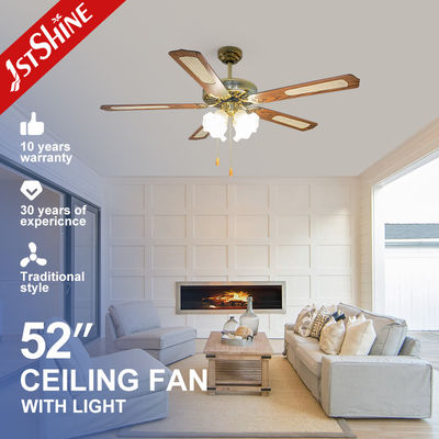 Mua Quạt trần cánh MDF 52 inch cho khách sạn với động cơ đồng 100% và thiết kế trang trí đẹp mắt sản xuất trực tuyến