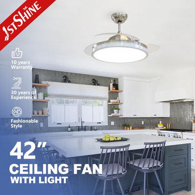 Mua Đèn quạt trần có thể thu gọn bằng nhựa 3 chiếc 42 inch Điều khiển từ xa thông minh sản xuất trực tuyến