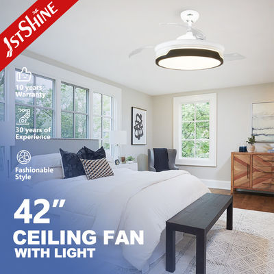 Mua Đèn quạt trần thông minh DC 65W có thể thu gọn hiện đại, có thể điều chỉnh độ sáng 5 tốc độ sản xuất trực tuyến