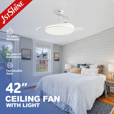 Mua Ventilator trần nhà màu trắng với đèn 3 Pc Blades Dimmable LED Light Dc Motor sản xuất trực tuyến