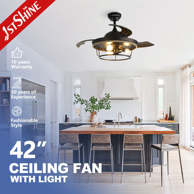 Mua Căn hộ nông nghiệp công nghiệp Flush Mount Black Ceiling Fan For Living Room Bedroom Kitchen sản xuất trực tuyến
