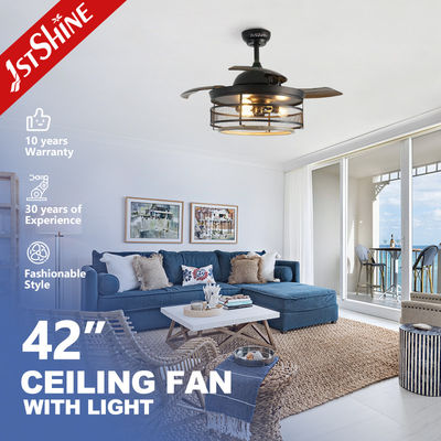 Mua Máy quạt trần nhà công nghiệp có lưỡi dao kéo ra, Vintage Cage Chandelier Ventilator sản xuất trực tuyến
