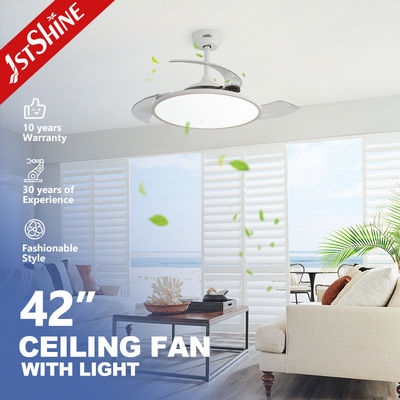 Mua 42 inch 6 tốc độ Dimmable LED vô hình quạt trần với ánh sáng 3 Blades PC sản xuất trực tuyến