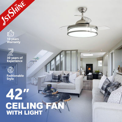 Mua 42 inch vô hình quạt trần với đèn LED có thể tắt 3 Blades phòng ngủ trong nhà sản xuất trực tuyến