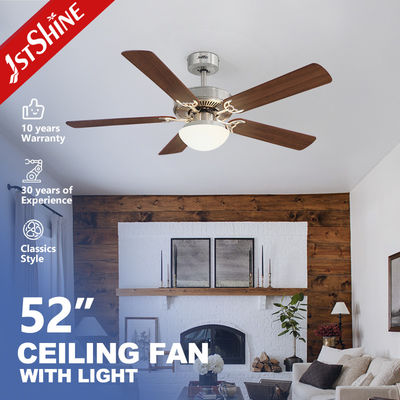 Mua Ống quạt trần trang trí thông minh với ánh sáng 2 * E27 Phân Nickel MDF Blade điều khiển từ xa sản xuất trực tuyến