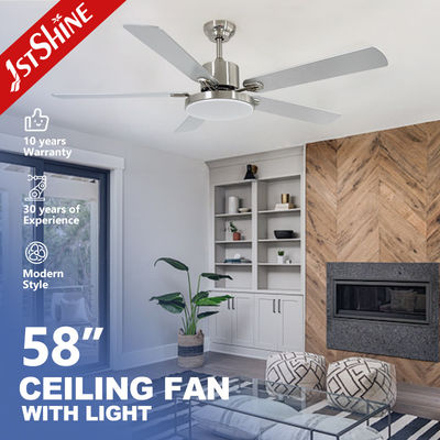 Mua 58 Inch phòng ngủ quạt trần với đèn quay lại động cơ DC âm thầm sản xuất trực tuyến