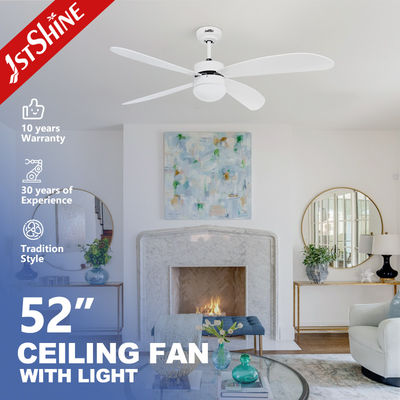 Mua 110-240V/50Hz-60Hz Điện áp đầu vào Điều khiển từ xa thông minh Fan trần nhà Blades gỗ dán màu trắng sản xuất trực tuyến