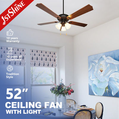 Mua 52 inch Ống quạt trần LED truyền thống với 5 lưỡi MDF và dịch vụ giải pháp chiếu sáng sản xuất trực tuyến