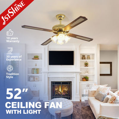 Mua Đèn quạt trần trang trí 35W truyền thống với chuỗi kéo 4 lưỡi dao MDF cho phòng ngủ sản xuất trực tuyến