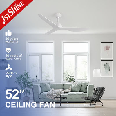 Mua Động cơ DC âm thanh thấp 52 inch Ventilator trần bằng nhựa trắng không có ánh sáng sản xuất trực tuyến