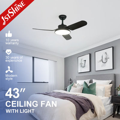 Mua Quạt trần LED đen 43 inch hiện đại với động cơ êm ái và chức năng điều hòa không khí sản xuất trực tuyến