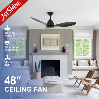 Mua Quạt trần ABS đen với 3 cánh ABS, 6 tốc độ gió có thể điều chỉnh và điều khiển từ xa sản xuất trực tuyến