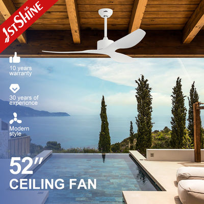 Mua Quạt trần 52 inch cánh trắng, tốc độ gió điều chỉnh, điều khiển từ xa, dùng cho phòng khách sản xuất trực tuyến