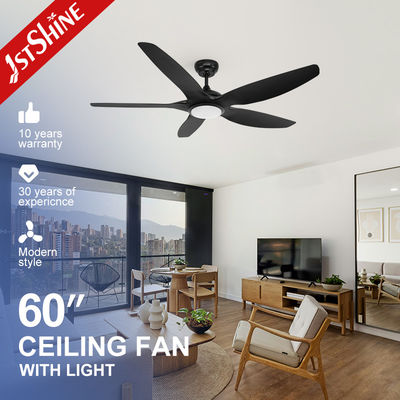 Mua Máy quạt trần hiện đại màu đen với đèn LED 5 ABS Blade Cooling Air sản xuất trực tuyến