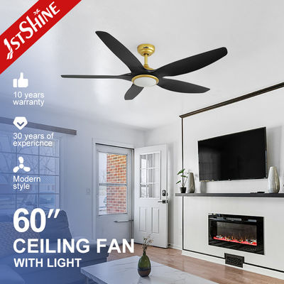 Mua Quạt trần biệt thự cao cấp Vàng Đen có đèn LED 230v 6 tốc độ sản xuất trực tuyến