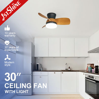 Mua Trang trí yên tĩnh DC Motor Flush Mount Cỡ nhỏ Led Quạt trần với ánh sáng sản xuất trực tuyến