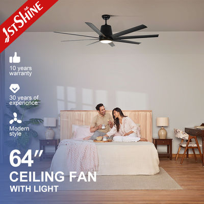Mua Black Low Profile Tiết kiệm năng lượng Quạt trần nhựa 64 inch 8 cánh sản xuất trực tuyến