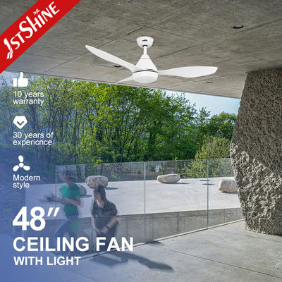 Mua 3 màu nguồn ánh sáng LED quạt trần với động cơ DC tiết kiệm năng lượng và lưỡi trắng sản xuất trực tuyến