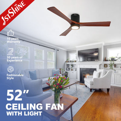 Mua Quạt trần ốp trần LED 3 cánh gỗ tự nhiên hiện đại với Động cơ DC 5 tốc độ sản xuất trực tuyến