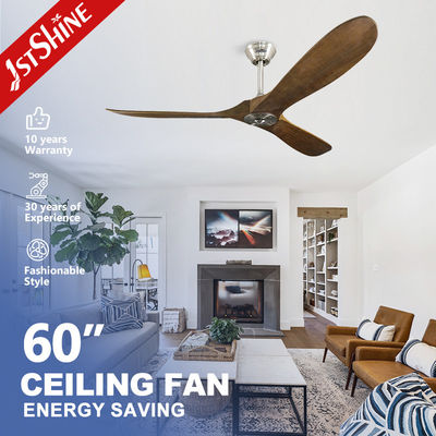 Mua 3 Solid Wood Blade Ceiling Fan Luxury Silent DC Motor Reversible Airflow sản xuất trực tuyến