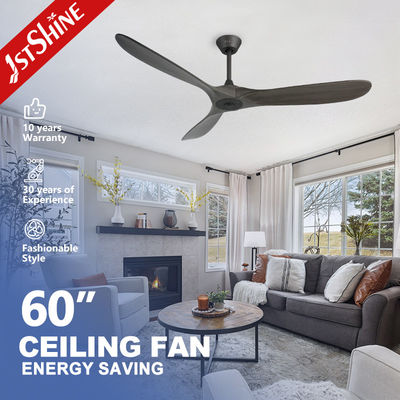 Mua 60 inch tự nhiên gió gỗ lưỡi máy quạt trần với điều khiển từ xa và kim loại xuống thanh 6 