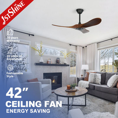 Mua Chức năng nổi bật Fan trần 42 inch với ba lưỡi dao gỗ rắn và động cơ DC sản xuất trực tuyến