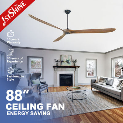 Mua Nguồn điện 220V DC Motor 88 Inch Wood Ceiling Fan với điều khiển từ xa thông minh sản xuất trực tuyến