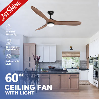 Mua Chế độ làm mát không khí 60 inch DC đồng động cơ gỗ rắn quạt trần với ánh sáng sản xuất trực tuyến