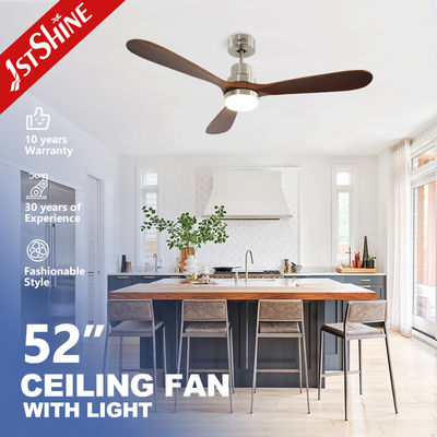 Mua 52 inch 5 tốc độ đèn quạt trần LED với chiều dài treo 15cm và hỗ trợ giảm độ sáng sản xuất trực tuyến