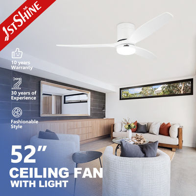 Mua Quạt trần LED 6 tốc độ với thân đèn bằng kim loại và cánh quạt gỗ trắng thời trang sản xuất trực tuyến