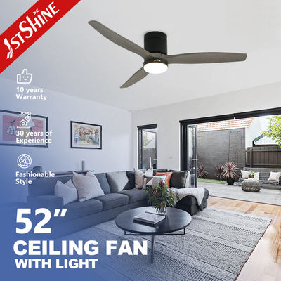 Mua Quạt trần ốp trần bằng gỗ nguyên khối trang trí có đèn LED, điều khiển từ xa 6 tốc độ sản xuất trực tuyến