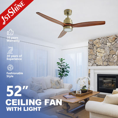 Mua Quiet DC Motor Indoor Decorative Solid Wood Ceiling Fan With Light For Smart Home sản xuất trực tuyến