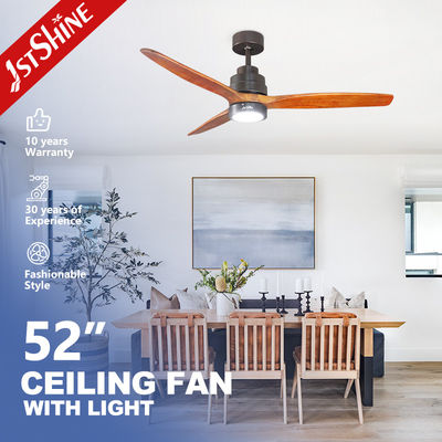Mua 110-240V/50Hz-60Hz 10 52 Inch Wood Blades Ceiling Fan with LED Lights Remote Control sản xuất trực tuyến