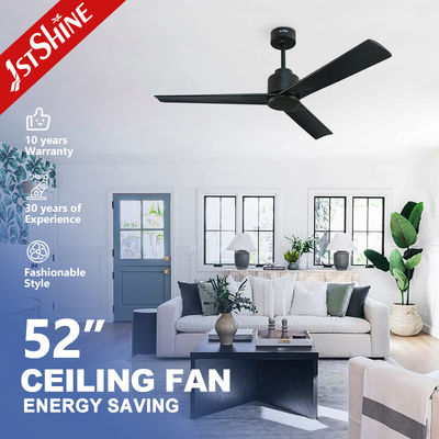 Mua Quạt trần gỗ đen nguyên khối hiện đại 52