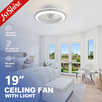6 Speed Choice LED Ceiling Fan with Starry Pattern and 3 Color LED Light Made of Metal