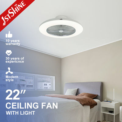 Giá tốt Trần phòng ngủ màu trắng Fan Light DC Motor Flush Mount Quiet Energy Saving trực tuyến