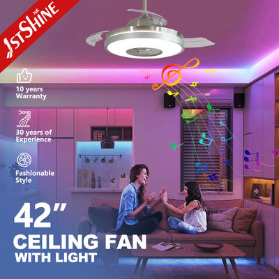 Giá tốt Quạt trần LED sang trọng với máy nghe nhạc và điều khiển từ xa 42 