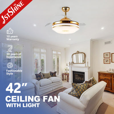 Giá tốt Blades ẩn 42inch 60W đèn LED quạt trần cho tiếng ồn thấp hơn và trang trí nhà thanh lịch trực tuyến