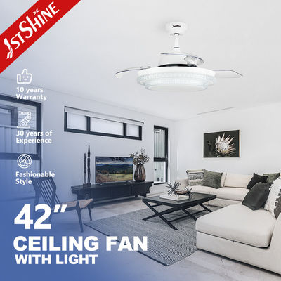 Giá tốt Quạt trần phòng ngủ thông minh 42 inch vô hình có đèn LED, Đã được phê duyệt CE trực tuyến