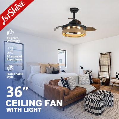 Giá tốt Cây dây thừng ẩn Blade Ceiling Fan Light With Remote Control Dc Motor trực tuyến